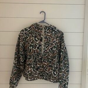 Trendy Camouflage Zip-Up Hoodie